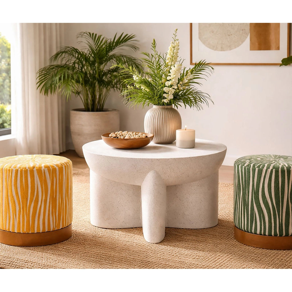 Tavolino VKH1075, Beige, MgO, 63,8x63,8x42,5 cm