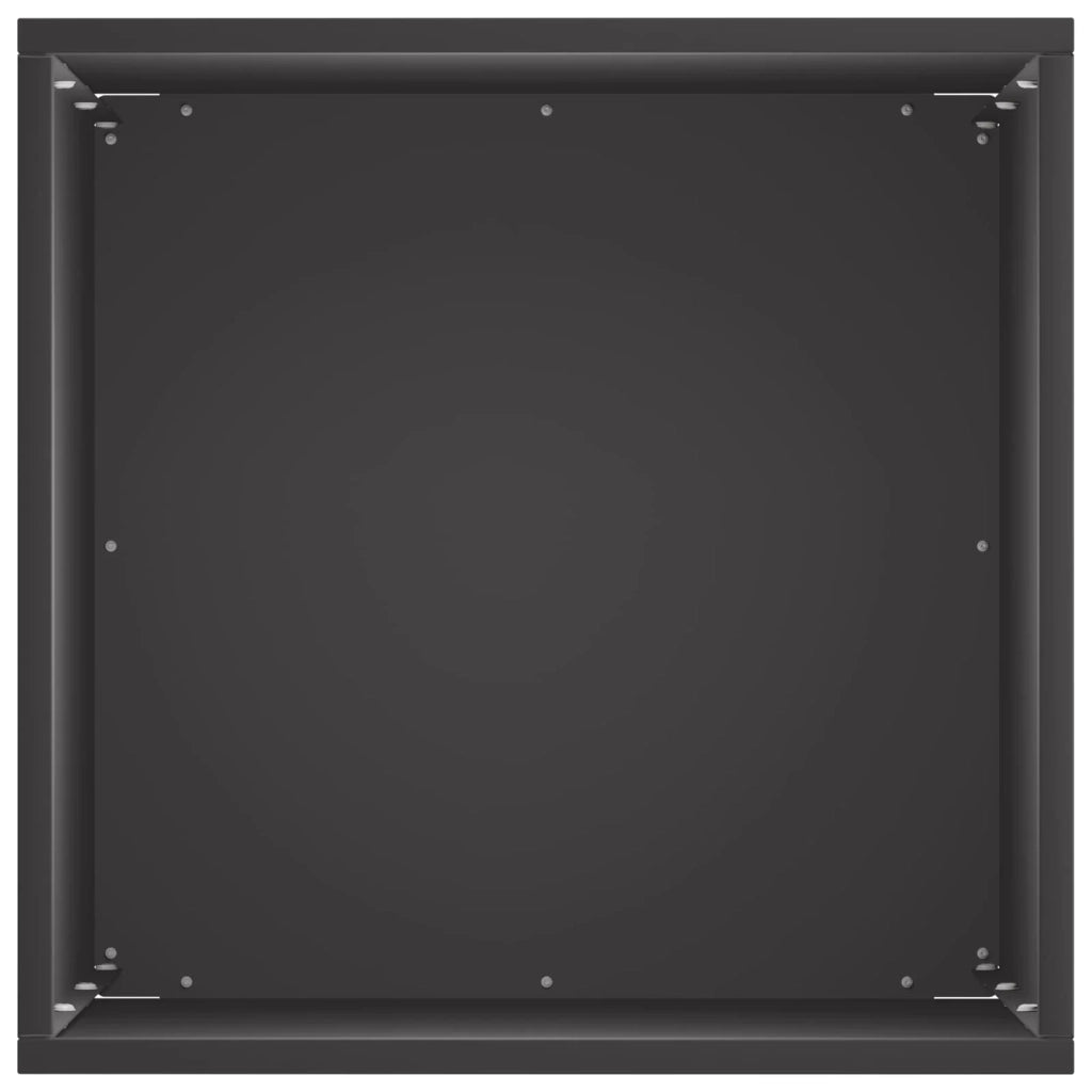 Vaso da giardino Nero 30 x 30 x 50 cm Acciaio laminato a freddo 8005344