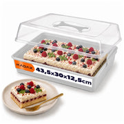 Contenitore rettangolare in plastica KADAX per torte, pasticcini, scatola per torte, grande