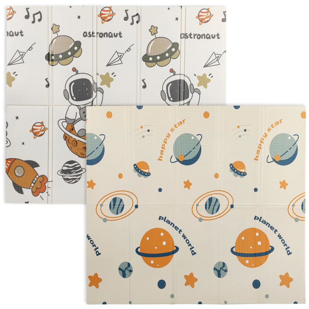 Tappeto Gioco Bambini Tema Spazio ¨C Xylo ¨C XPE Impermeabile 196x176x1.5cm Multicolore