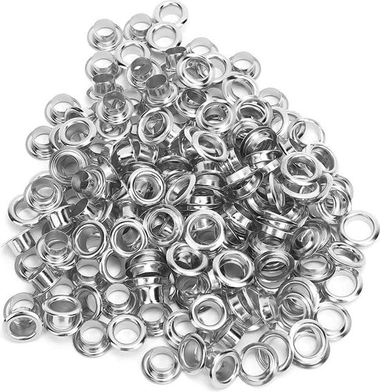 Occhiali 6 mm ottone a goccia - 100 pezzi occhielli autofilettanti per corelle e accessori.