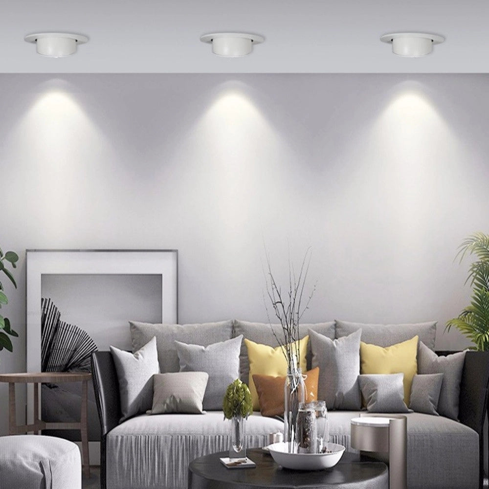 Trade Shop - Faretto Led Da Incasso 40w 4400lm Bianco Orientabile Luce 3000k-6500k Ip20 00779 -