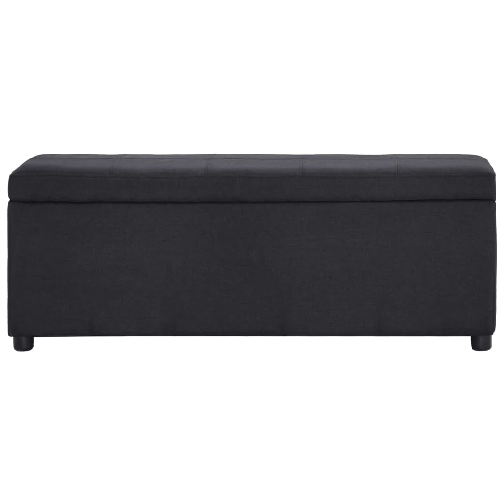 Panca con vano portaoggetti 116 cm poliestere nero 02_0010753
