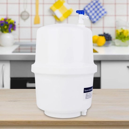 Serbatoio acqua 12 Litri - Doccia acqua - Accessorio per osmosi inversa - Sistema filtrazione acqua - Valvola a palline di alta qualità - Riduce perdite d'aria - Serbatoio acqua