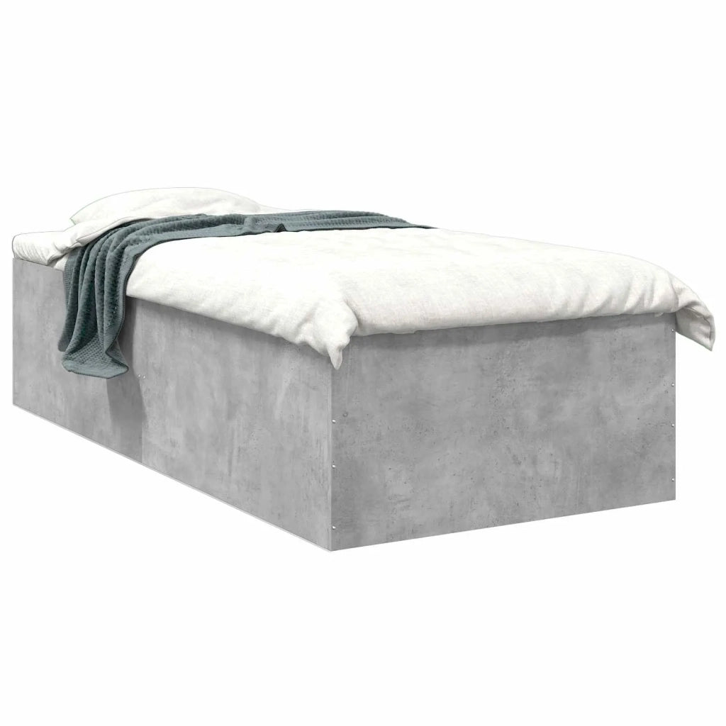 Struttura letto a pavimento Grigio Cemento 80 x 200 cm 3429538