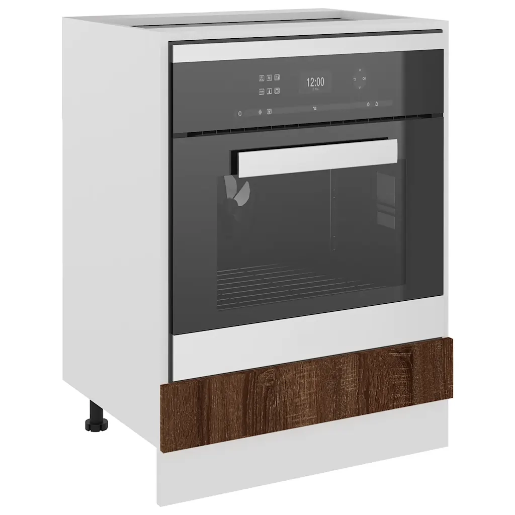 Mobile da Forno Rovere Marrone 60x46x81,5 cm Legno Multistrato cod mxl 62423