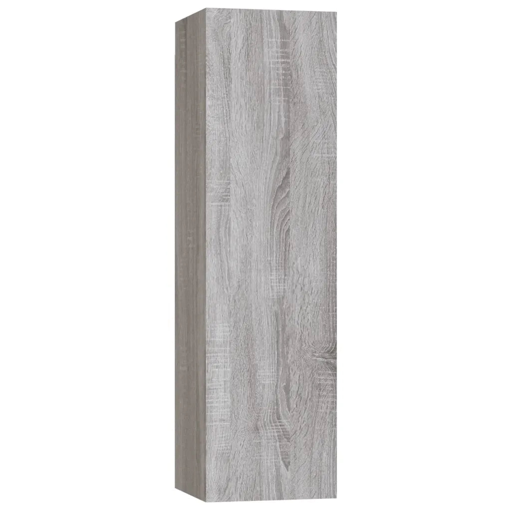 Set Mobili Porta TV 3 pz Grigio Sonoma in Legno Multistrato 3114324