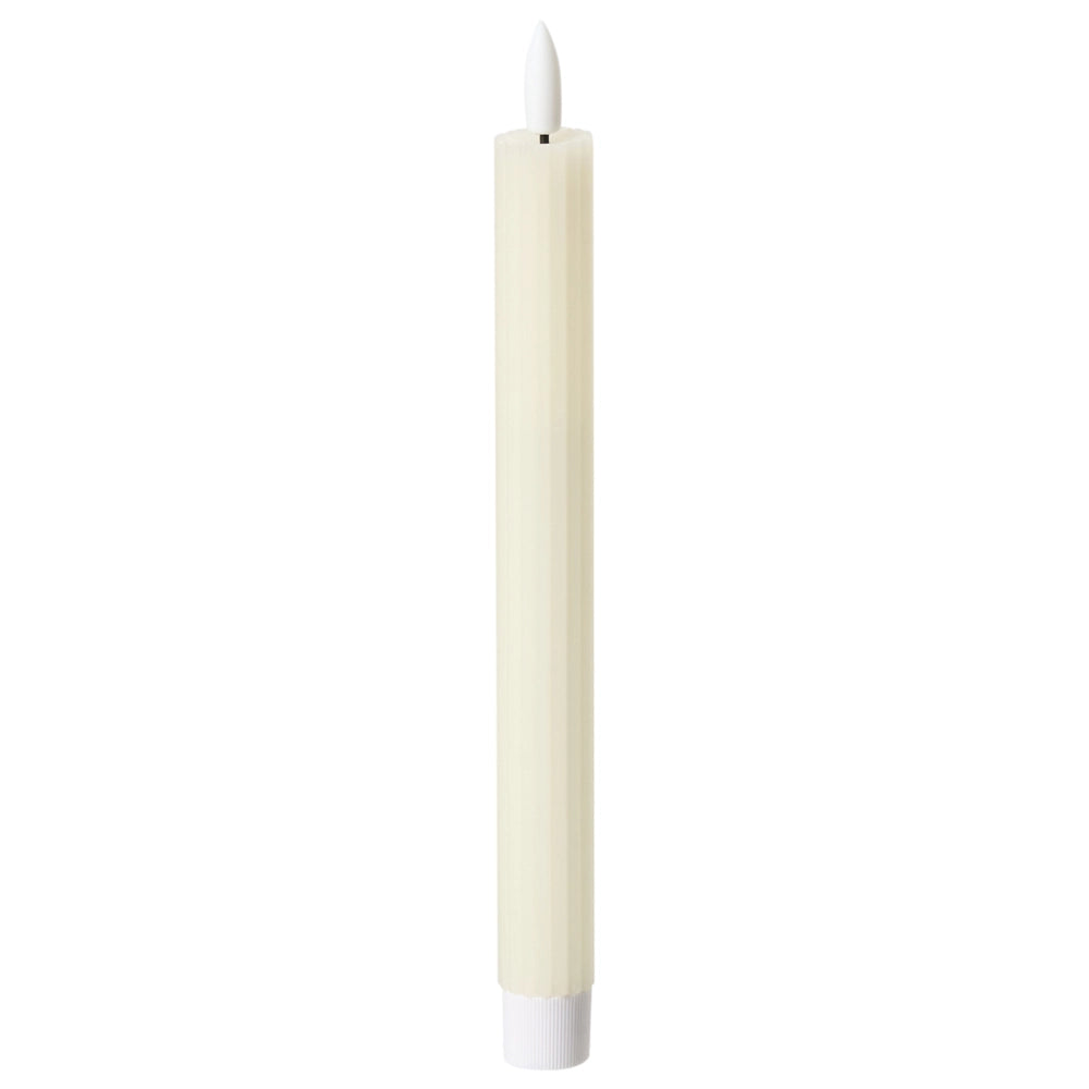Set di 6 decorazioni natalizie LED per interni Accessorio candela in paraffina Bianco sporco decorazione per la casa