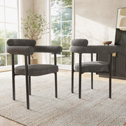 Poltrona 70x62x84 cm ergonomica con seduta ampia in ferro grigio scuro