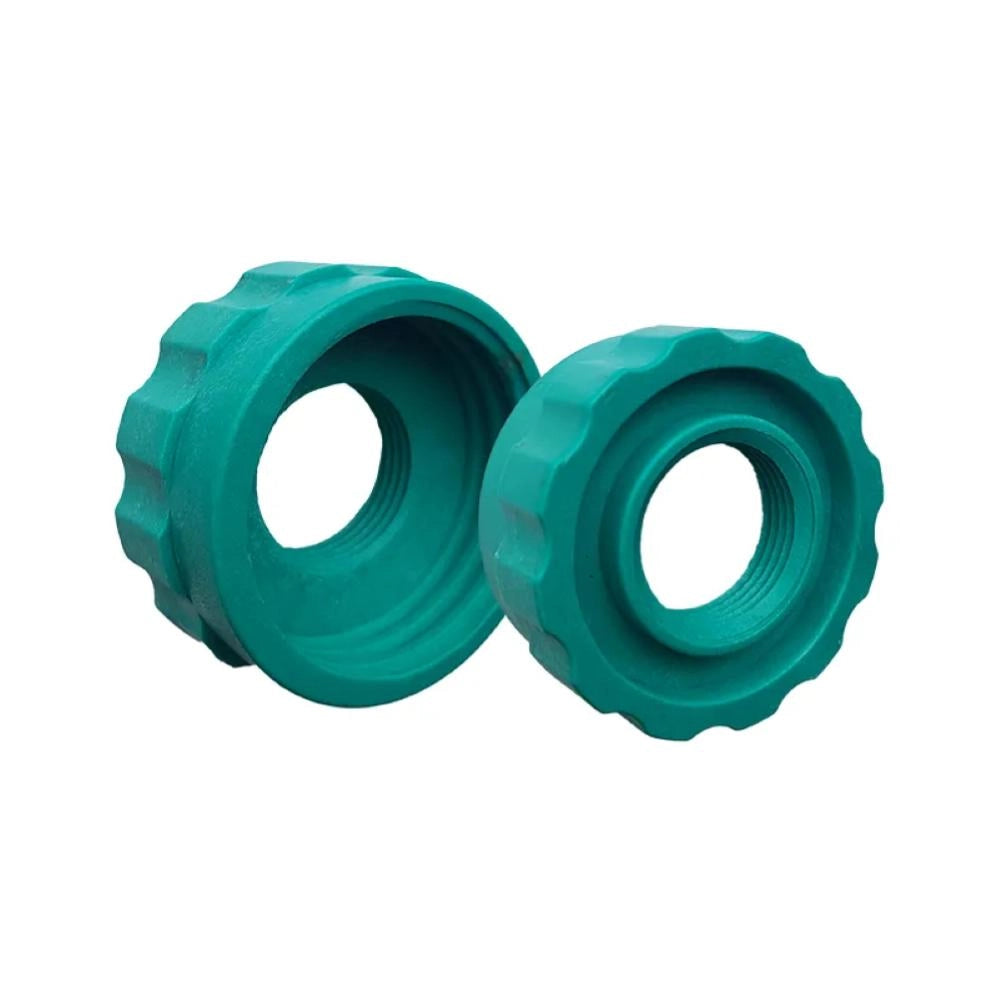 Adattatore in plastica per cisterne tipo cubo da 1000 lt da filetto grande mm 60 a filetto idraulico