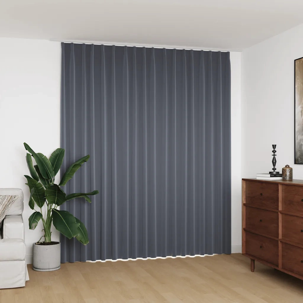 Tenda Oscurante con Ganci Grigia 290x245 cm 134433