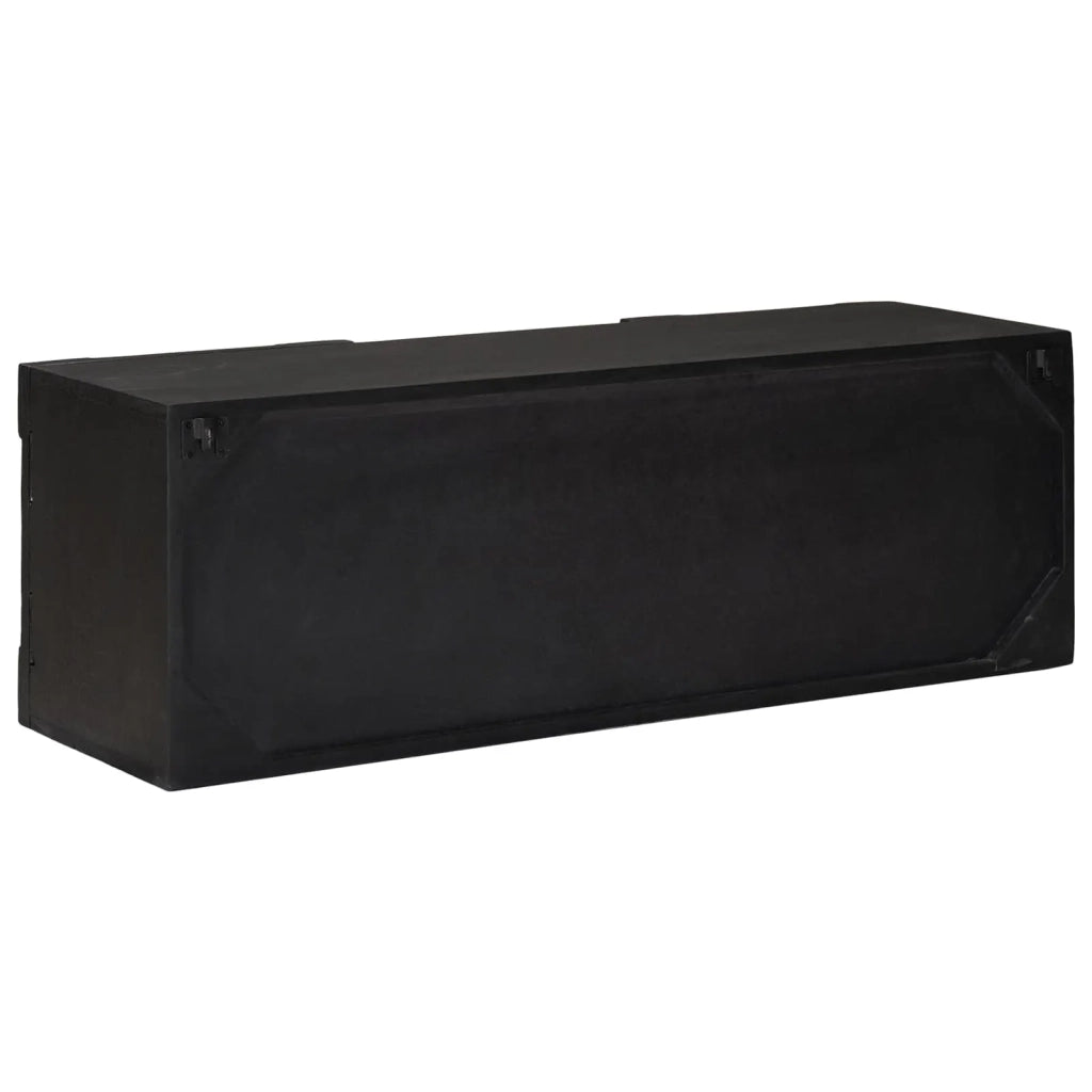 Mobile TV con lo scaffale con porta Nero 105 x 30 x 35 cm