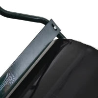 Rullo da Giardino in Metallo Impermeabile Nero, Serbatoio Fino 60 Litri (Acqua o Sabbia), 57x40x123cm