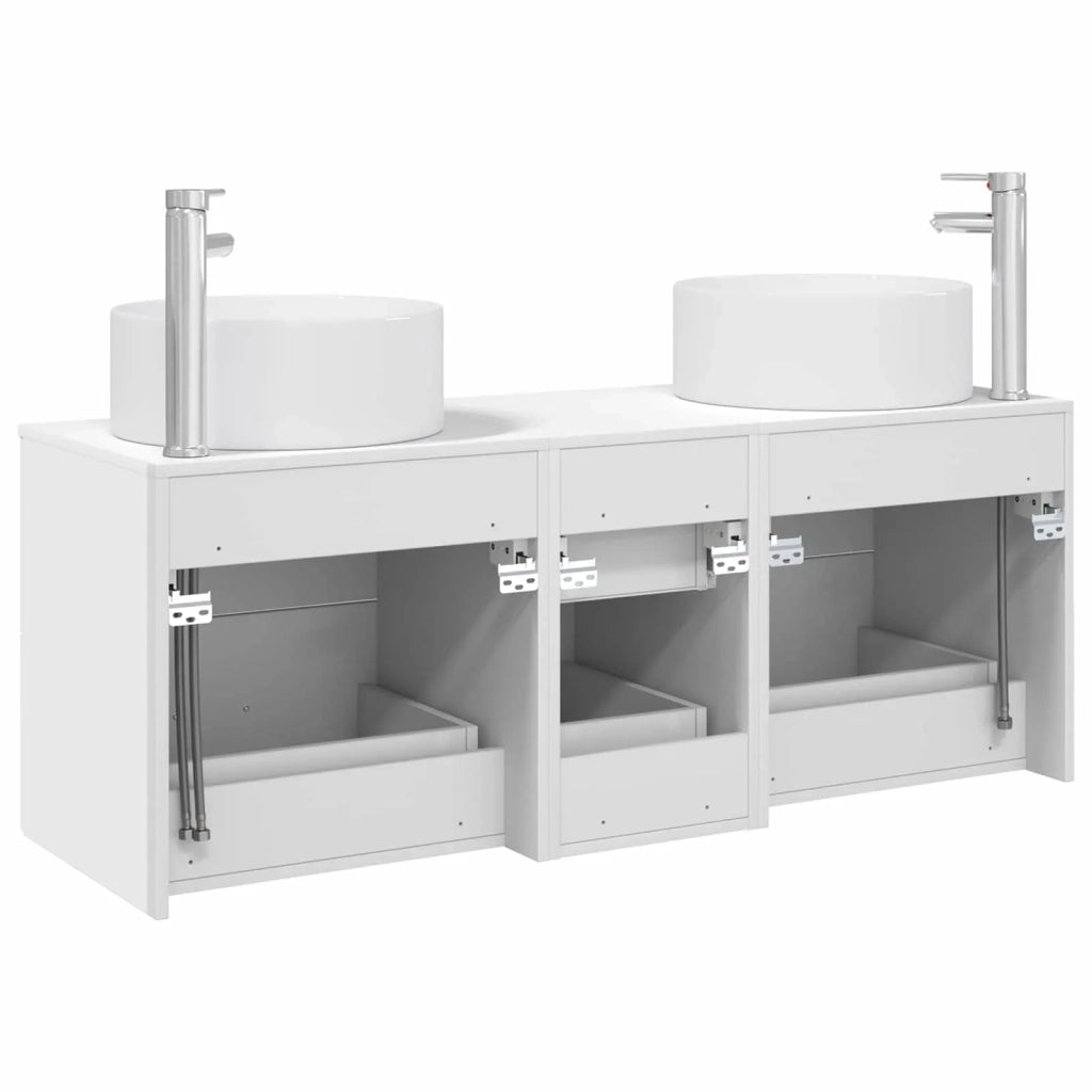 Set di mobili per il bagno 3 pz Bianco 49,5 x 44,5 x 65,5 cm 3405955