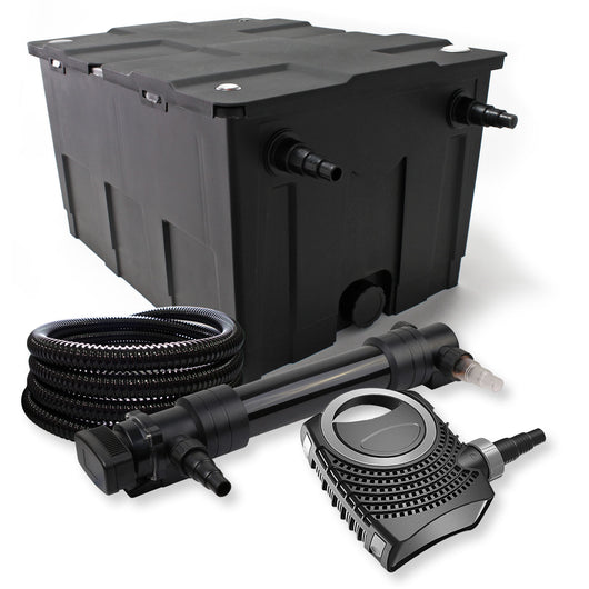 Set Filtro laghetto a 1 camera 60000l Chiarificatore UVC 36W 6ª serie Pompa NEO10000 80W Tubo