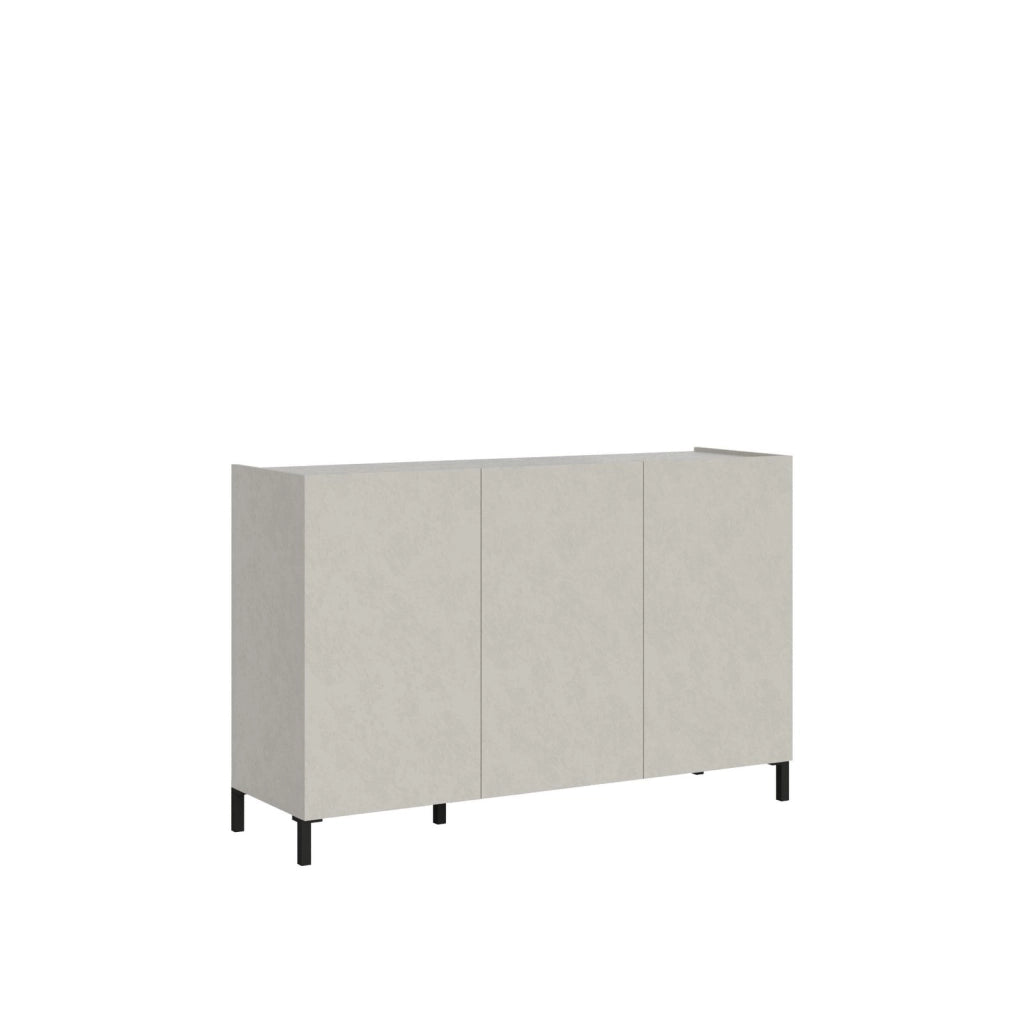 Madia 3 ante 130x40x84 cm cashmere - SOLARIA