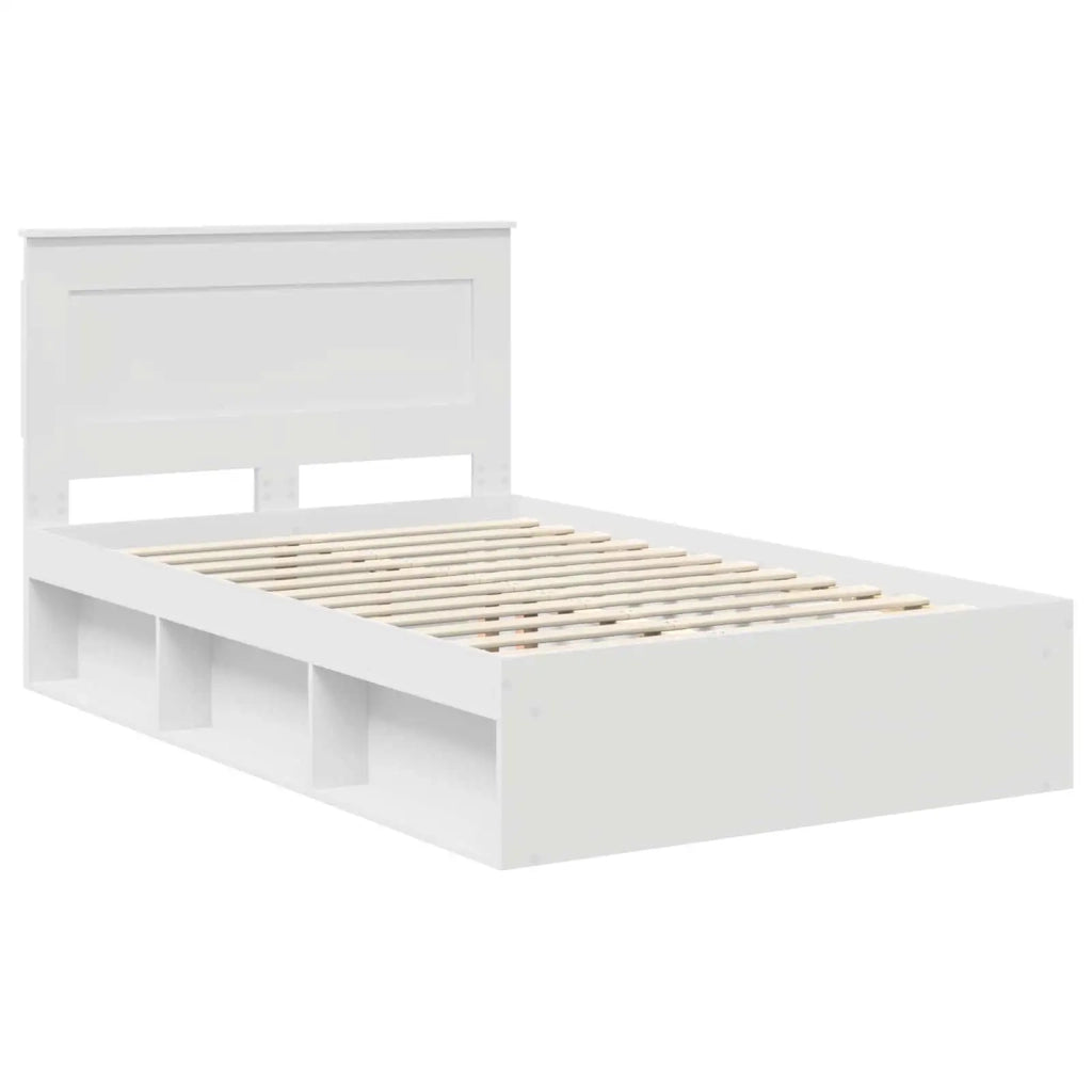 Struttura del letto Bianco 120 x 190 cm Pino massello 3410104