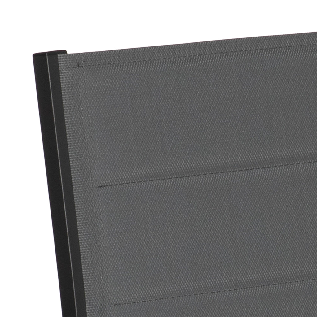 Set di mobili da giardino estensibili in textilene grigio VENEZIA 10 posti - alluminio antracite