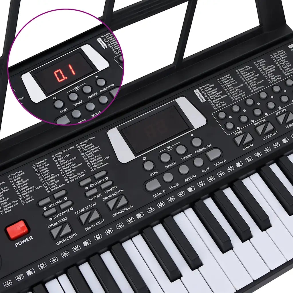 Tastiera Elettrica per Pianoforte a 61 Tasti Leggio per Bambini 4103507