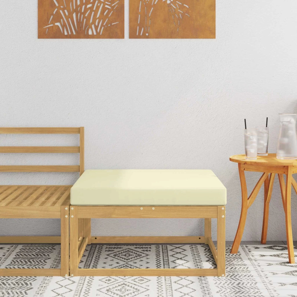 Poggiapiedi da Esterno Poliestere Bianco CFW3132874