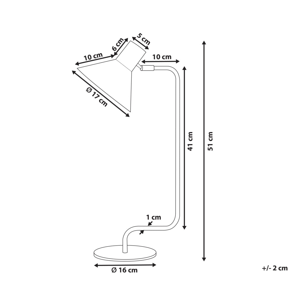 Lampada da Tavolo Blu Scuro Ferro 50 cm Paralume Conico Comodino Luce Camera da Letto Soggiorno Moderno