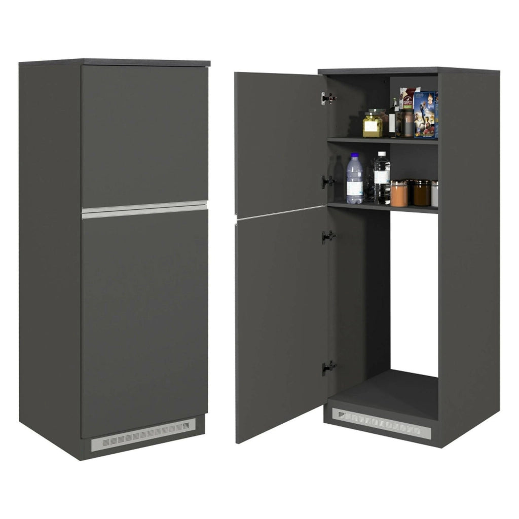 Cucinino Arlo, Cucina 3 Cassetti, Elettrodomestici non inclusi, Made in Italy, Grigio Ardesia