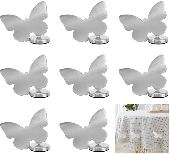 8 pezzi di pesi per tovaglie da tavolo Magneet Farfalla tali di tovaglie da tavolo Buiten 55g tali di tovaglie da tavolo Pesi per tovaglie da tavolo extra pesanti per tovaglie da tavolo, tende, tende da doccia, frigoriferi