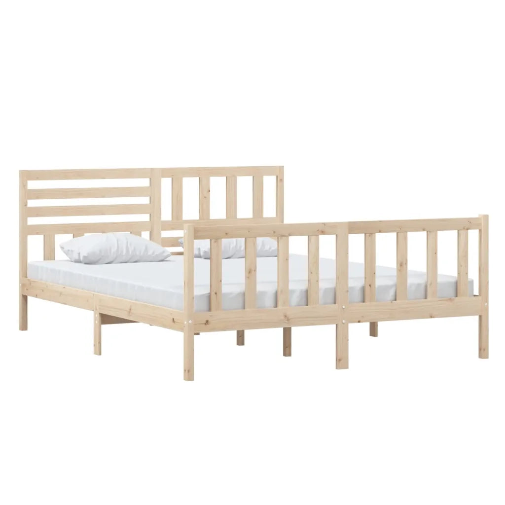 Giroletto-Struttura Letto in Legno Massello 160x200 cm 239824