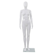 Manichino Donna Figura Intera Base in Vetro 175cm Bianco Lucido CFW7792411
