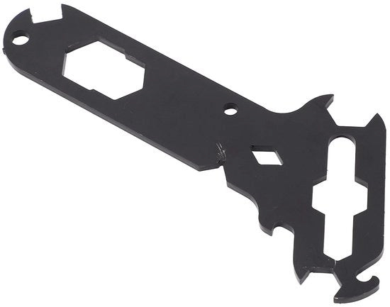 Kit di attrezzi universale 14-in-1 - Chiave a stella in acciaio - Strippatore di fili - Apripetoli - Attrezzo universale - Verniciatura a base di polvere nera - Multitool