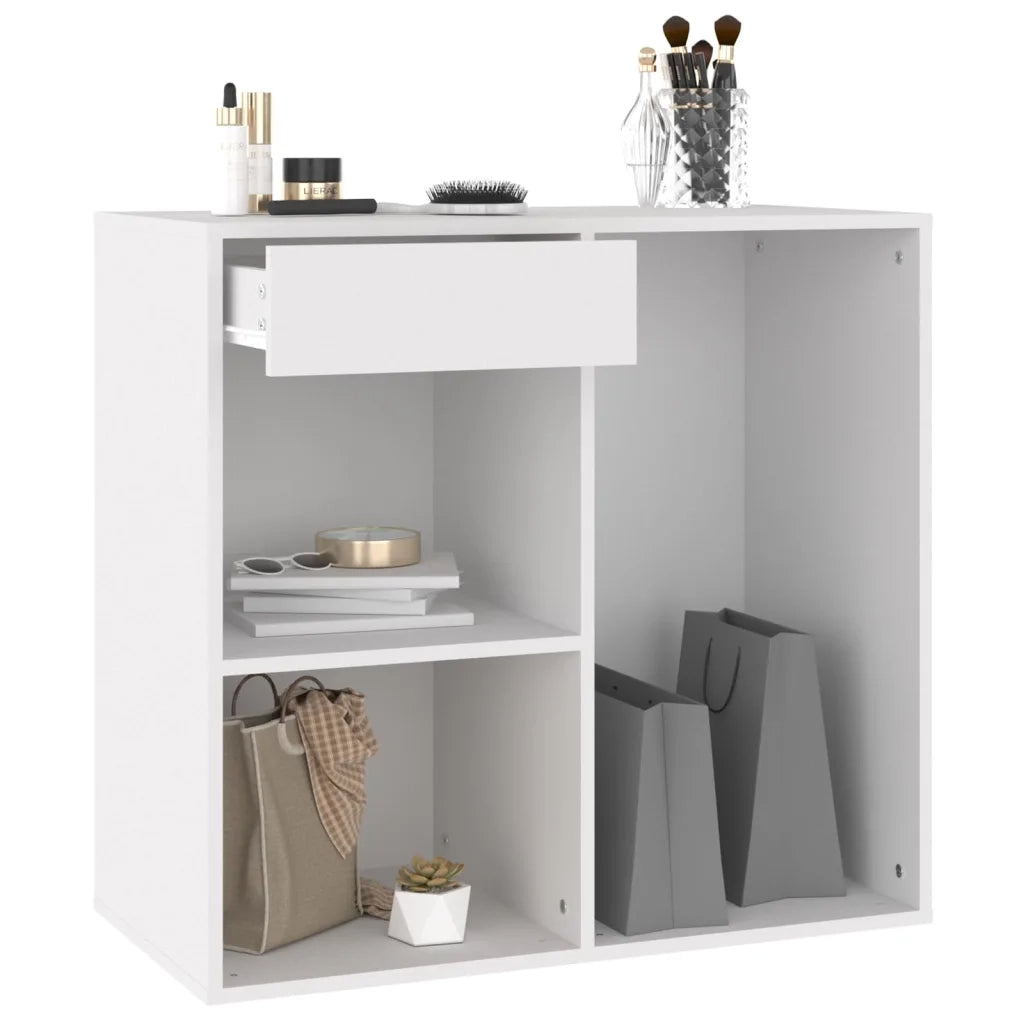 Armadietto per Cosmetici Bianco 80x40x75cm in Legno Multistrato cod mxl 50121