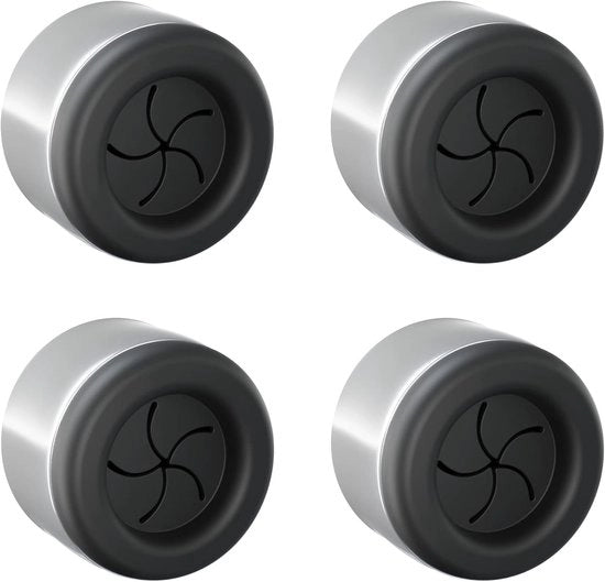 Set di 4 tenitori di asciugamano autoadesivi per bagno e cucina – Acciaio inossidabile, design circolare, senza forare