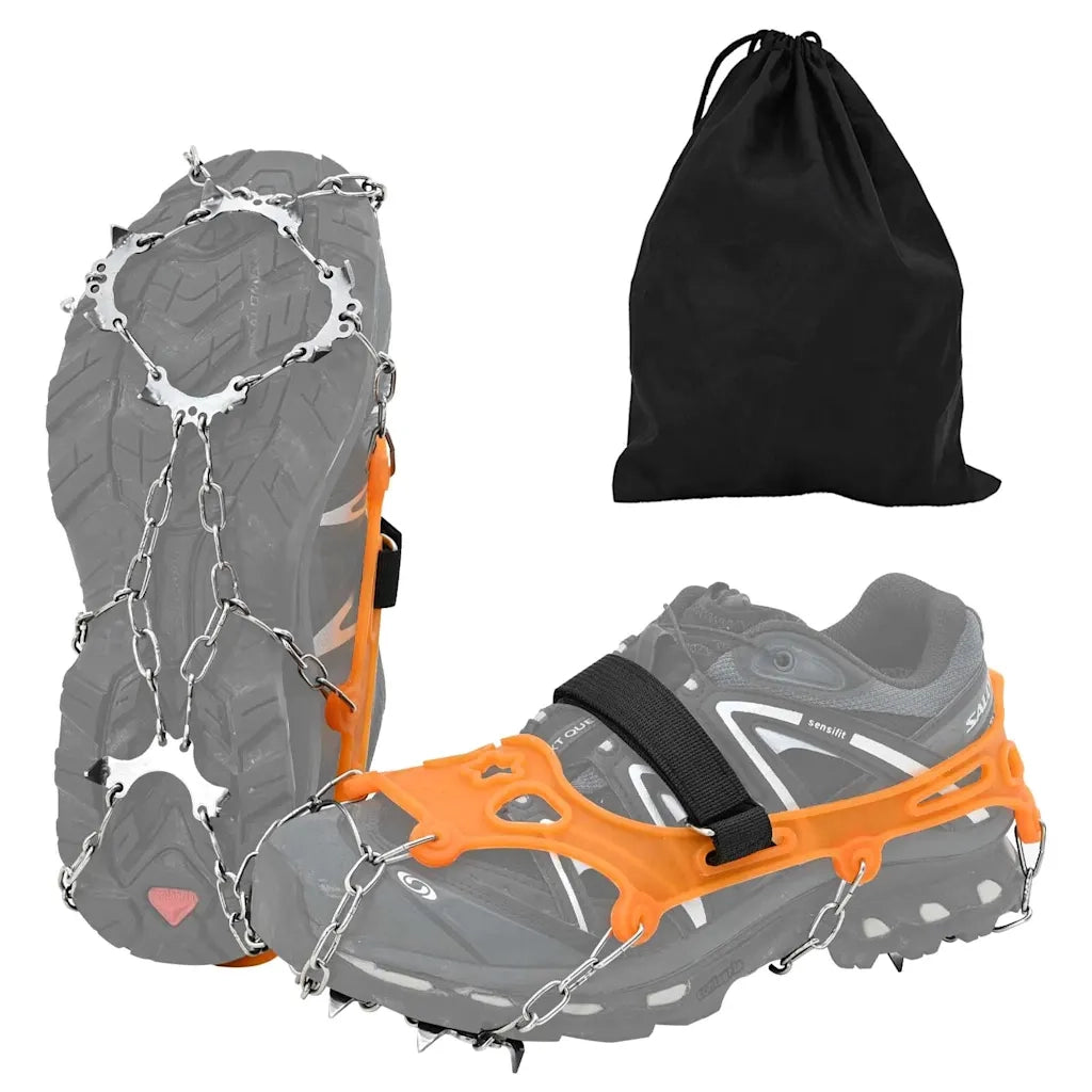 Artigli di ghiaccio per scarpe con 10 punte Arancione S CFW5159790