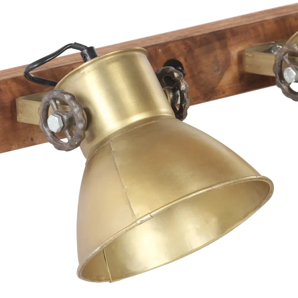 Lampada da Parete in Stile Industriale Ottone 45x25 cm E27 cod mxl 68805