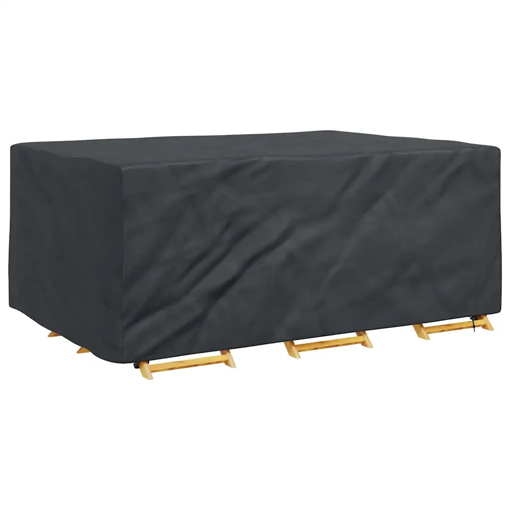 vidaXL Copertura per mobili da esterno Nero 220 x 150 x 85 cm 210D