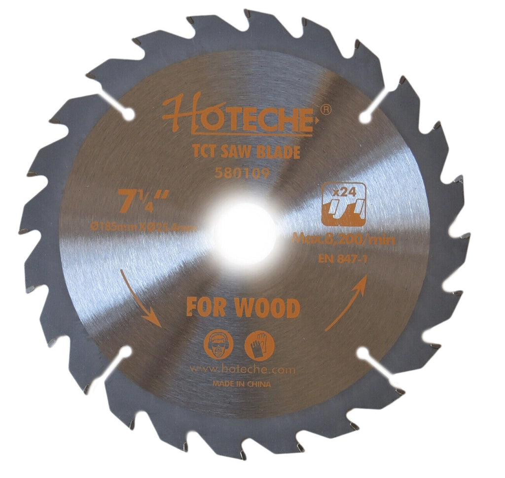DISCO LAMA RICAMBIO PER SEGA CIRCOLARE PER TAGLIO LEGNO 24 DENTI Ø18,5 cm