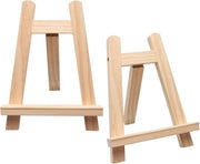 Easel da tavolo - piccolo cavalletto - supporto per tela - ripiegabile - sedia da pittore compatta - 20 x 28 cm (2 pezzi)