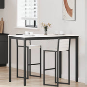 Tavolo da bar Bianco 110 x 55 x 105 cm Pino massello