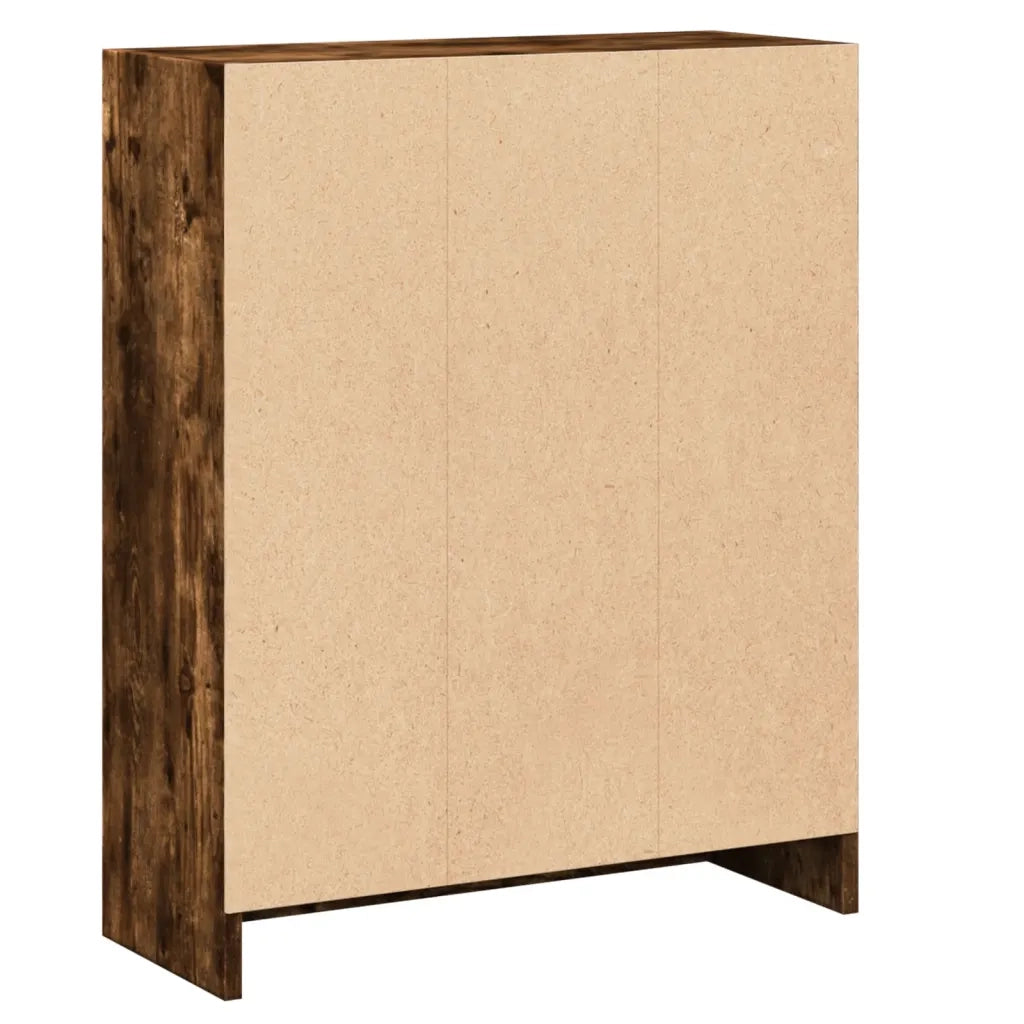 Libreria Rovere Fumo 60x24x76 cm in Legno Multistrato 815084