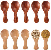Decine di zangole in legno, zangole per spezie, zangole anti-scotta per mini contenitori, per spezie, zucchero, miele, caffè, tè, senape, ghiaccio (2 colori)
