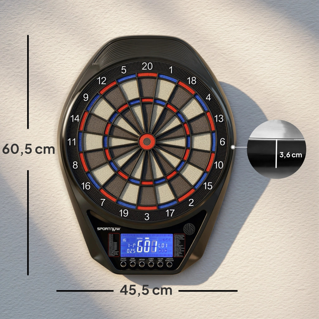 Bersaglio Elettronico Freccette LED ¨C zephmum ¨C Nero Ricaricabile