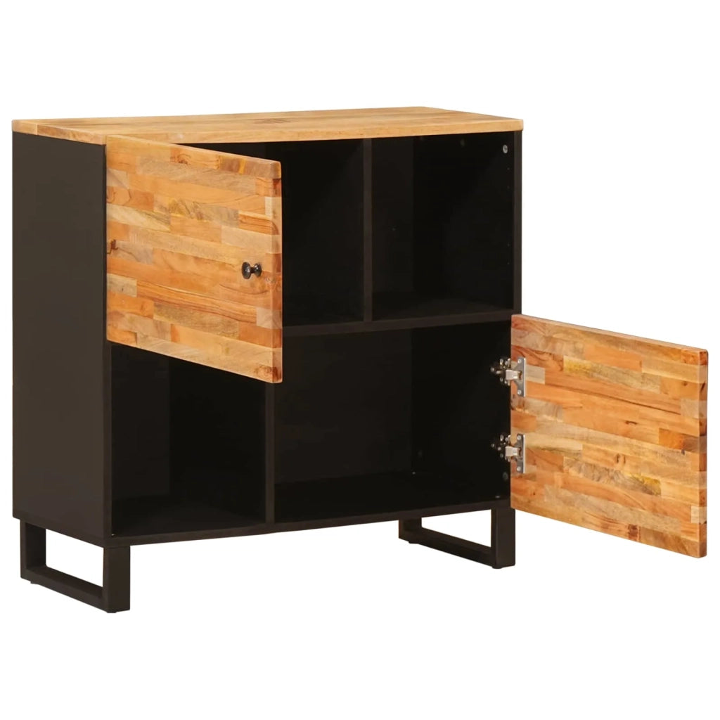Mobile laterale Marrone 80 x 33 x 75 cm Legno di mango massello