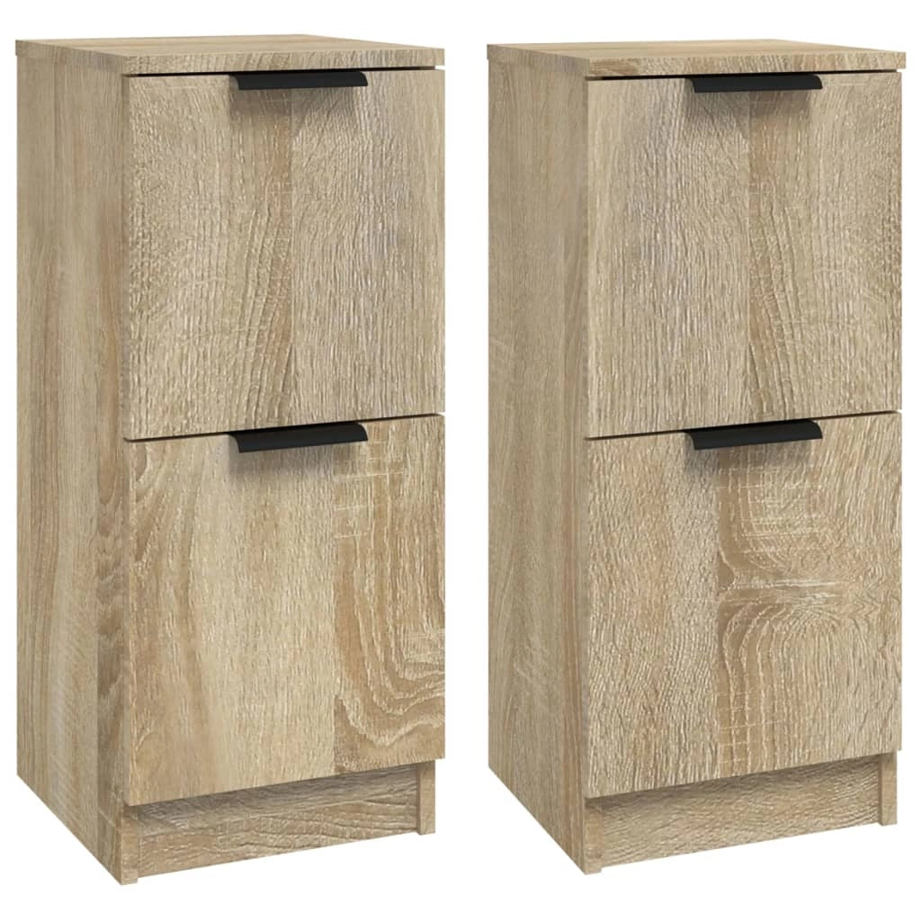 Buffet credenza cassettiera armadio mobile contenitore organizer per cucina soggiorno salotti set di 2 Sonoma 30 x 30 x 70 cm in legno ingegnerizzato marrone 02_0036800