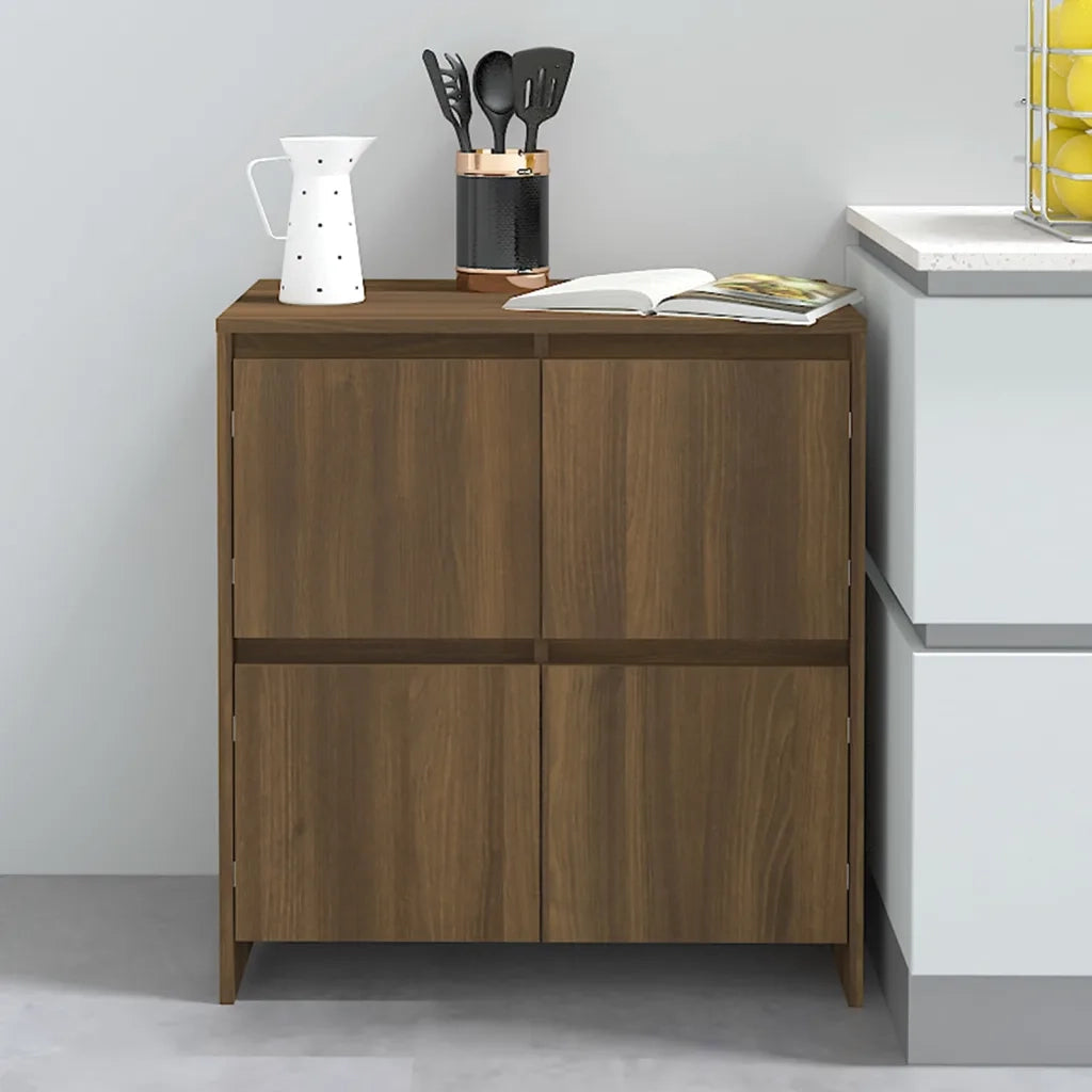 Credenza Rovere Marrone 70x41x75 cm in Truciolato 813013