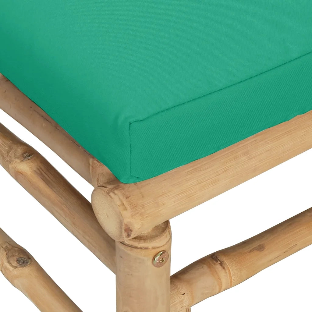 Salotto da Giardino-Set Salotto da Giardino 2pz con Cuscini Verdi Bamb¨´ 145127