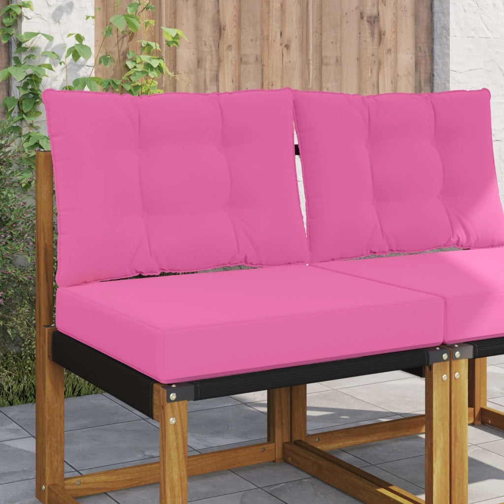 Cuscino per divano da esterno 2 pcs Rosa Poliestere