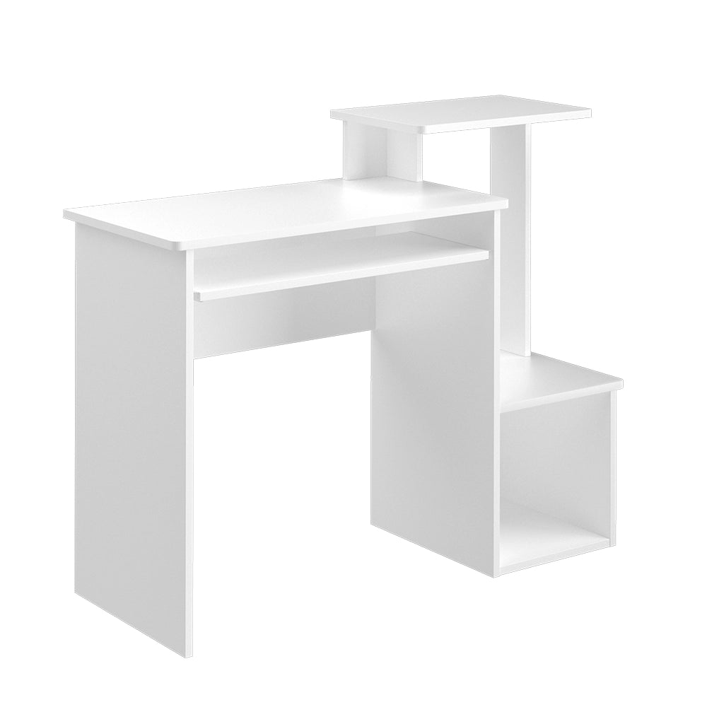 Vicco Scrivania con ripiani Bianco 106 x 40 cm