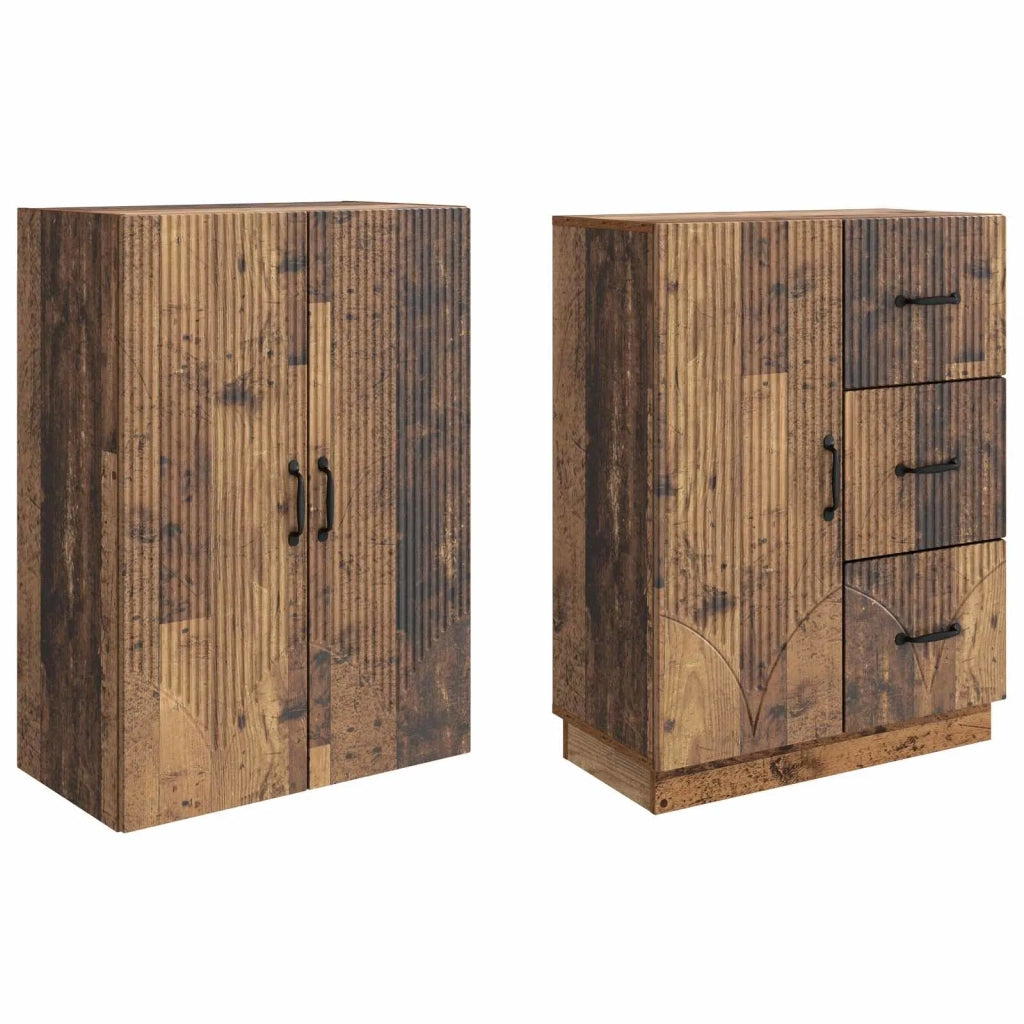Set di armadi 2 pcs Legno antico Legno ingegnerizzato 3416824