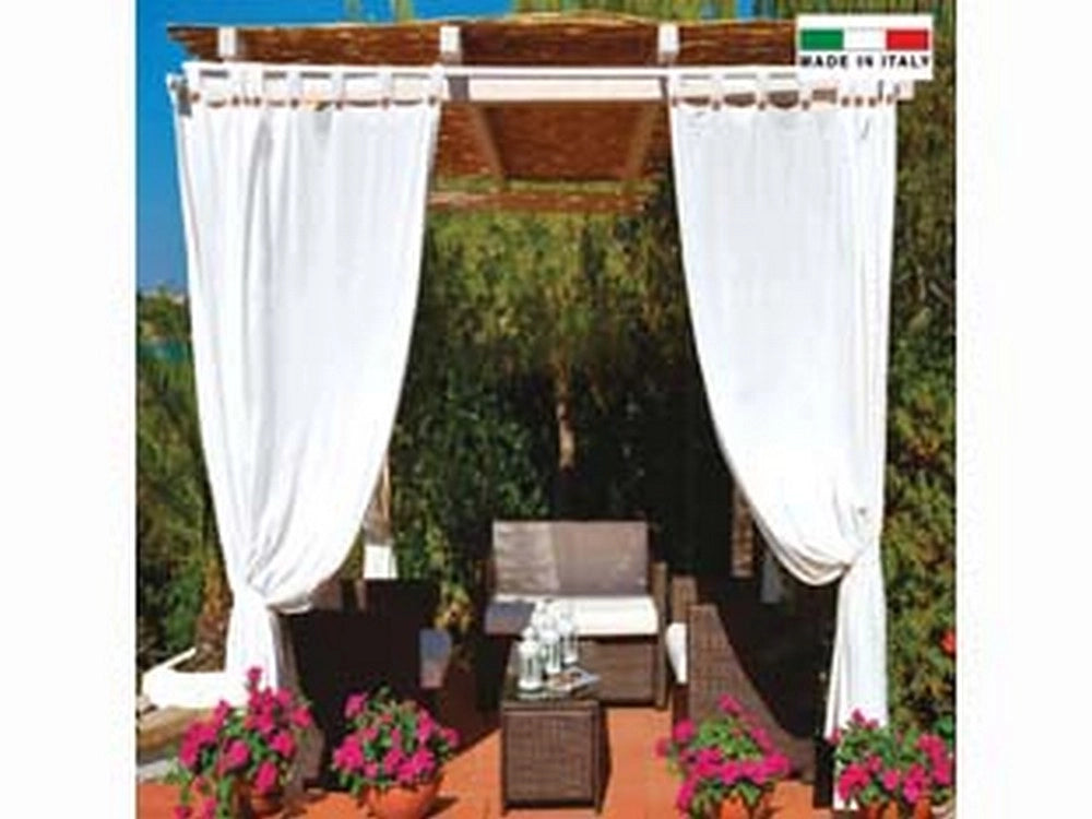 1pz tenda per gazebo idrorepellente con bretelle cm.140x270h. bianca  - bianca cod:ferx.fer447447