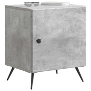 Set di 2 Comodini | Armadio da Notte | Mobiletto da notte Grigio Cemento 43 x 34,5 x 50 cm